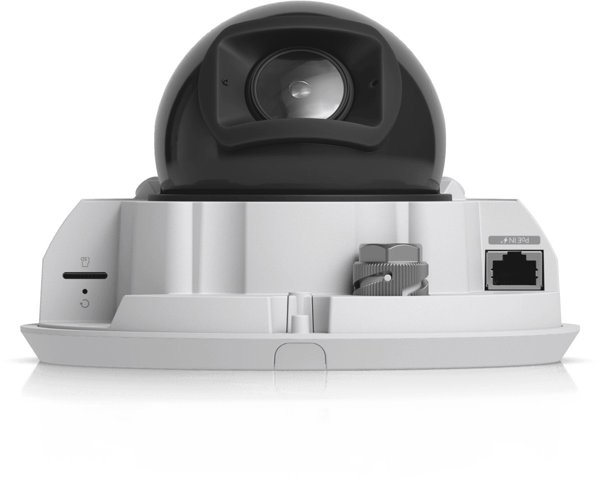 UBIQUITI UVC-G6-Pro-Dome-W All-weather vandal-proof 4K PoE+ camera with a Multi-TOPS AI engine, 2.36x optical zoom, and a large 1/1.2" CMOS sensor for exceptional low-light clarity and long-range IR night vision