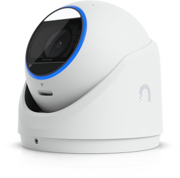 Ubiquiti UVC-G6-Pro-Turret-W All-weather tamper-resistant 4K PoE+ camera with a Multi-TOPS AI engine, 2.36x optical zoom, and a large 1/1.2" CMOS sensor for exceptional low-light clarity and long-range IR night vision
