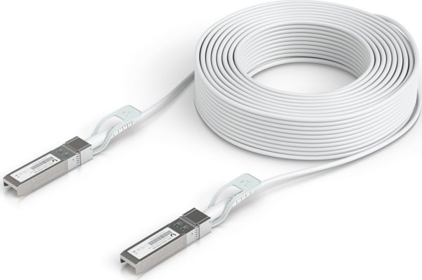 Ubiquiti UACC-Uplink-SFP28-30M kabel InfiniBand swiatlowodowy bialy