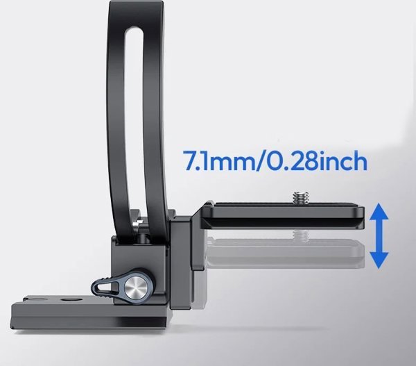 Βάση Τρίποδου Γρήγορης Απελευθέρωσης Arca Swiss 1/4 3/8 για Φακό έως 95mm / ULANZI CA03