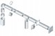 Uchwyt kanalu okraglego fi 100mm bialy KO100-7