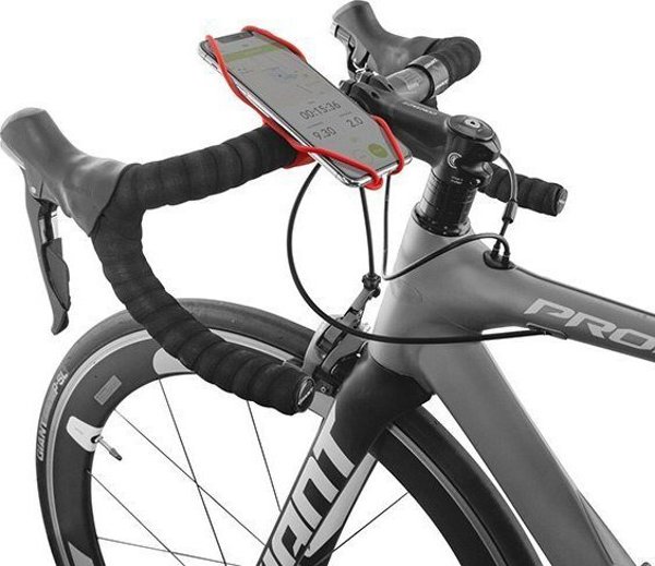 Βάση Κινητού Ποδηλάτου Bone Bike Tie 3, Σιλικόνης, Ρυθμιζόμενη για Smartphone 4.7-7.2", Κόκκινο