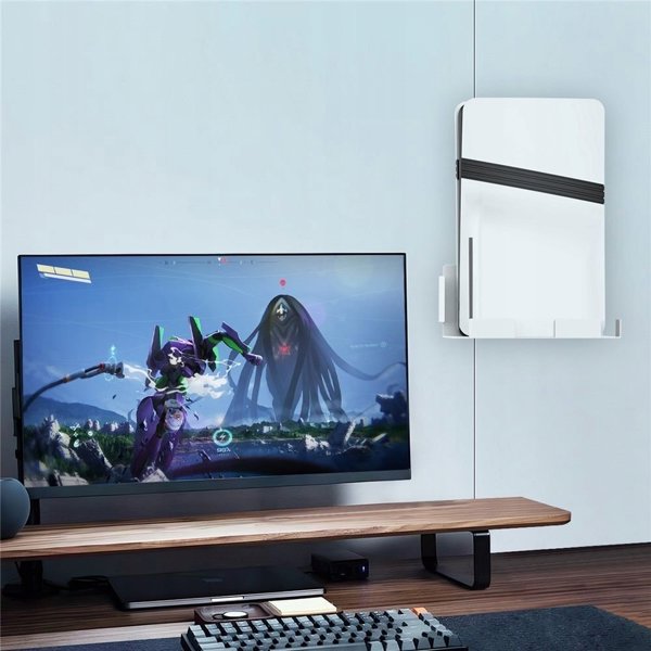 Βάση Τοίχου Στήριξης για Sony Play Station 5 Ps5 Digital Disc Slim Pro / Jys-p5226-v2 / Λευκή