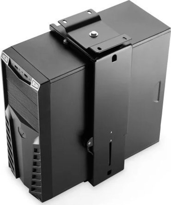 Digitus DA-90411 Βάση Στήριξης Υπολογιστή Κάτω Από Το Γραφείο, Easy-Locking, Περιστροφή 360°, Ρυθμιζόμενο Ύψος & Πλάτος