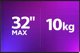 UCHWYT DO 1 MONITORA LED/LCD 13-32" UM-115 ART WSPOMAGANIE GAZOWE 2-10kg ECO