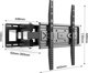 Art UY-150 Βάση Τοίχου για TV LED/LCD 32"-70" έως 40kg, Ρυθμιζόμενη, 52-350mm