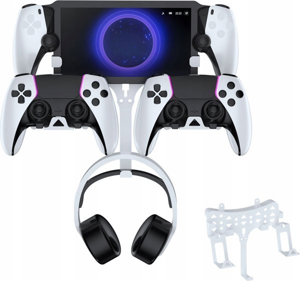 JYS Επιτοίχια Βάση Στήριξης για Sony PlayStation Portal + Αξεσουάρ, P5211-V2, Λευκή