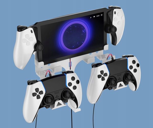 JYS Επιτοίχια Βάση Στήριξης για Sony PlayStation Portal + Αξεσουάρ, P5211-V2, Λευκή