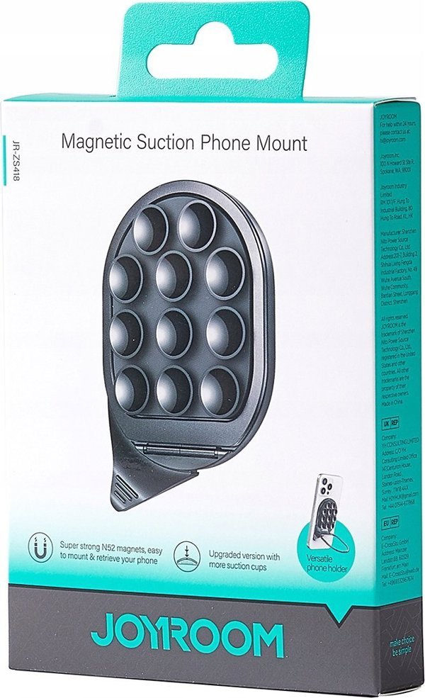 Joyroom JR-ZS418 Βάση Smartphone MagSafe με Βεντούζες - Μαύρο