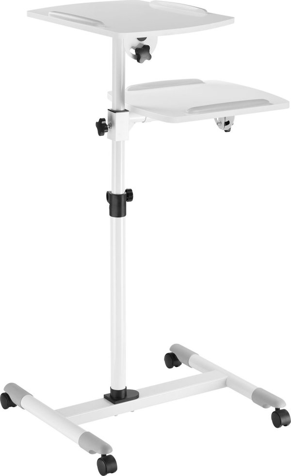 Vivolink VLPS100 Καρότσι Προβολέα Δαπέδου, Λευκό, 850mm, από MDF και Ατσάλι