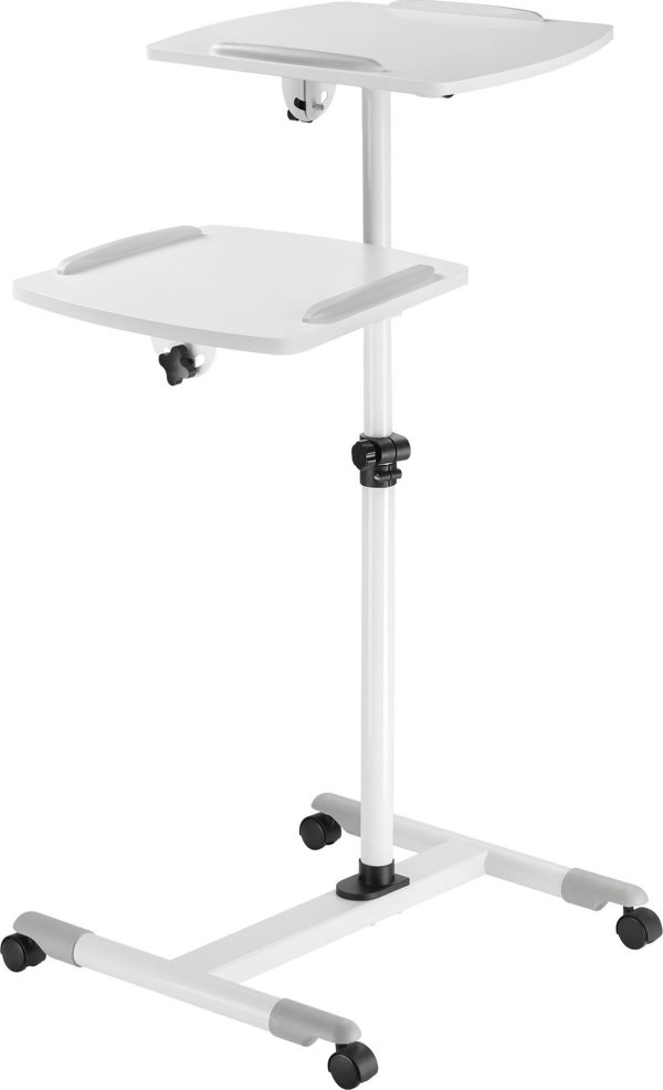 Vivolink VLPS100 Καρότσι Προβολέα Δαπέδου, Λευκό, 850mm, από MDF και Ατσάλι