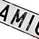 Uchwyt mocowanie tablicy rejestracyjnej amio-04339