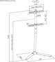 Επιδαπέδια βάση τηλεόρασης Maclean, 32-70", μέγ. VESA 400x400, μέγ. 40kg, MC-494