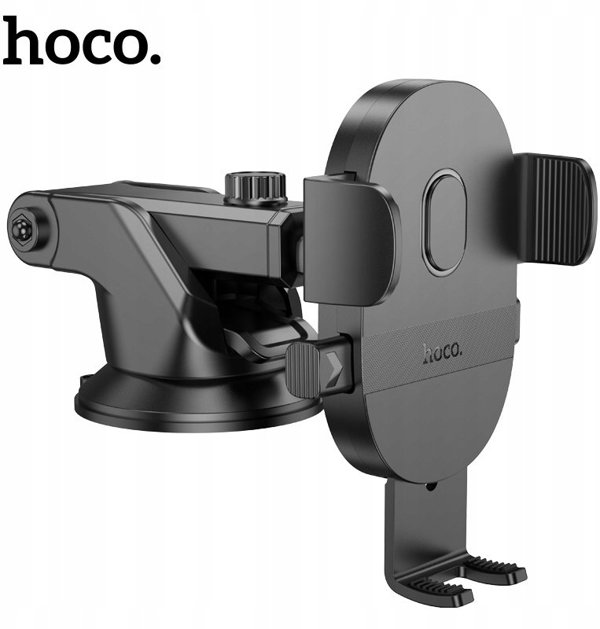 Uchwyt na telefon do samochodu uniwersalny Hoco do szyby / deski H19 czarny
