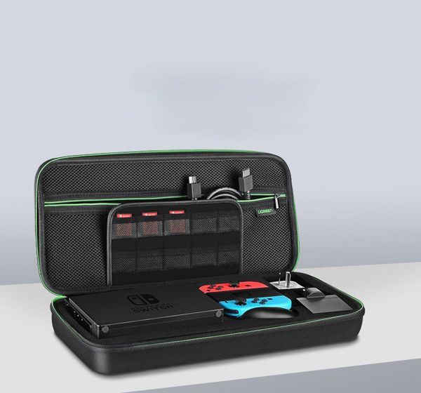 Ugreen Θήκη Μεταφοράς για Nintendo Switch, Σκληρή Θήκη Ταξιδιού για Κονσόλα και Αξεσουάρ, 26.5 x 10 x 13.5 cm (50275)