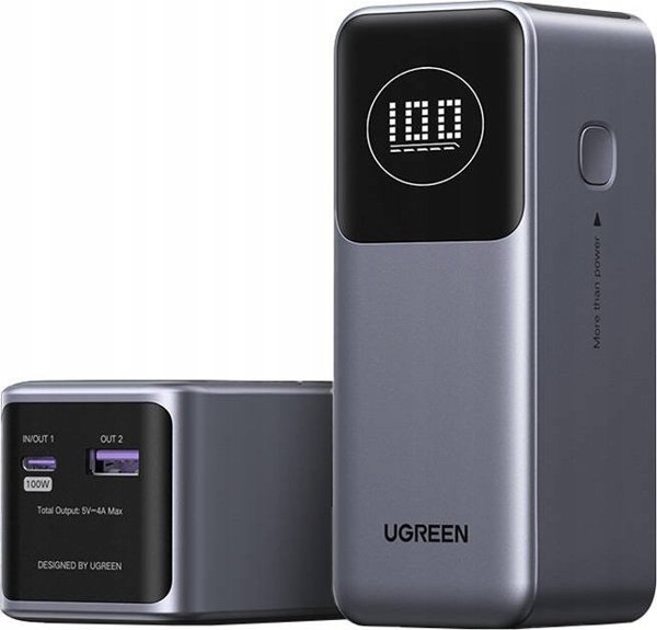 UGREEN Powerbank 12000mAh 100W Γρήγορη Φόρτιση, Φορητός Φορτιστής για Smartphone και Laptop