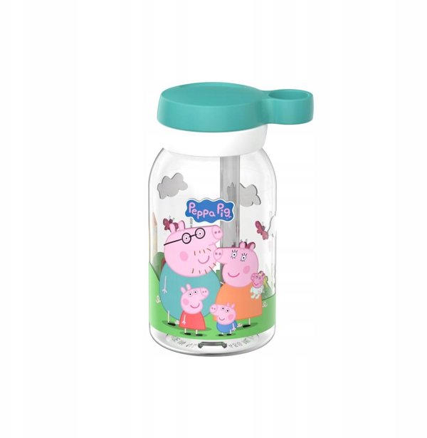 U-grow Παιδικό Μπουκάλι με Καλαμάκι Campus Peppa Pig 450ml