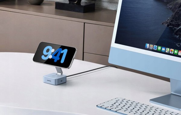 UGREEN W752 2-in-1 Μαγνητικός Ασύρματος Φορτιστής 25W για Smartphone και Ακουστικά
