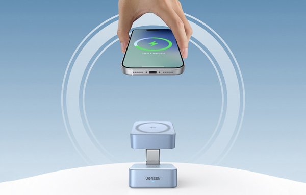 UGREEN W752 2-in-1 Magnetic Wireless Charger 25W