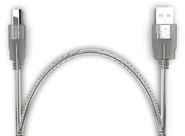 Ugreen IPR-01 Καλώδιο USB 2.0 Type-A σε Type-B, 1.5m, Διάφανο