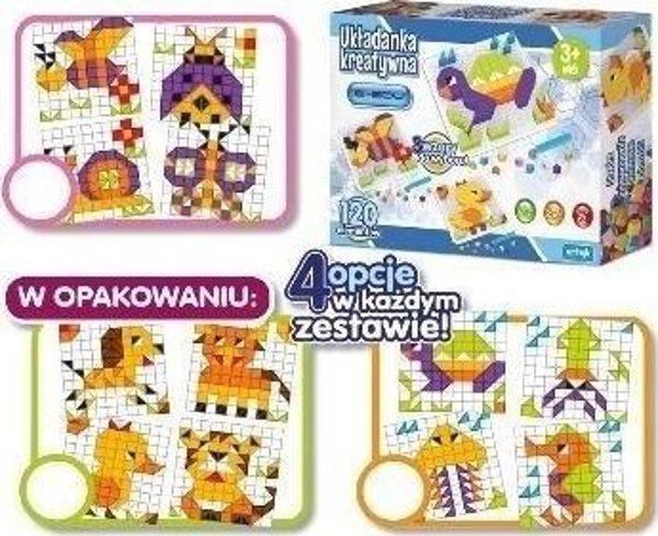 Ukladanka kreatywna E-Edu 120el mix