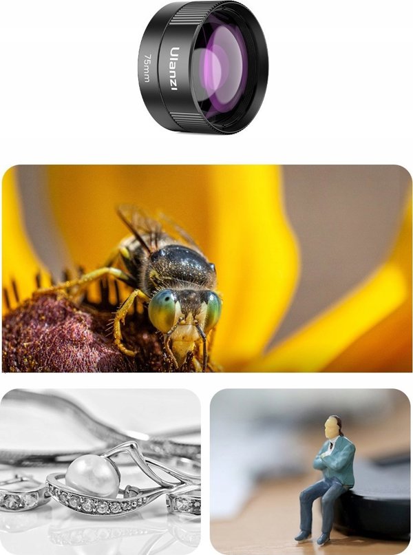 Ulanzi 75mm Macro Φακός για Smartphone - Επαγγελματικός Φακός Μακροφωτογραφίας για Κινητό (CL-003 / F009)