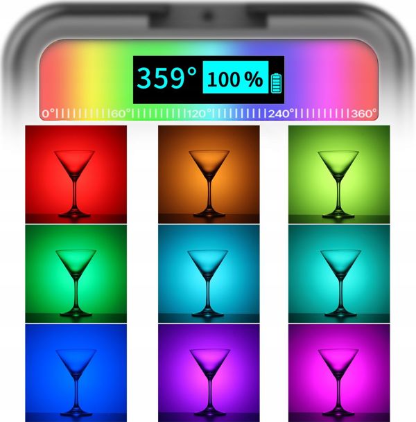Ulanzi VL49 RGB LED Φωτιστικό Βίντεο & Φωτογραφίας - Φορητή Λάμπα με Ρυθμιζόμενο Χρώμα 360°