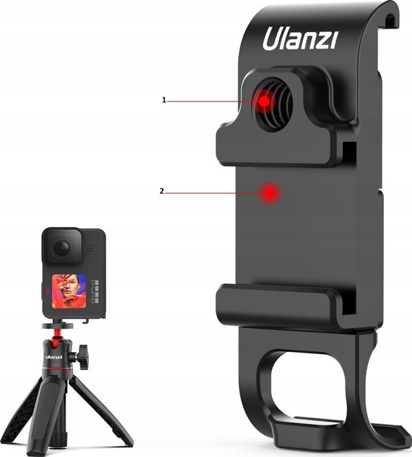 Ulanzi G9-6 Προστατευτικό Κάλυμμα Μπαταρίας για GoPro Hero 9 Black με Θύρα USB-C, Υποδοχή ISO & Σπείρωμα 1/4"