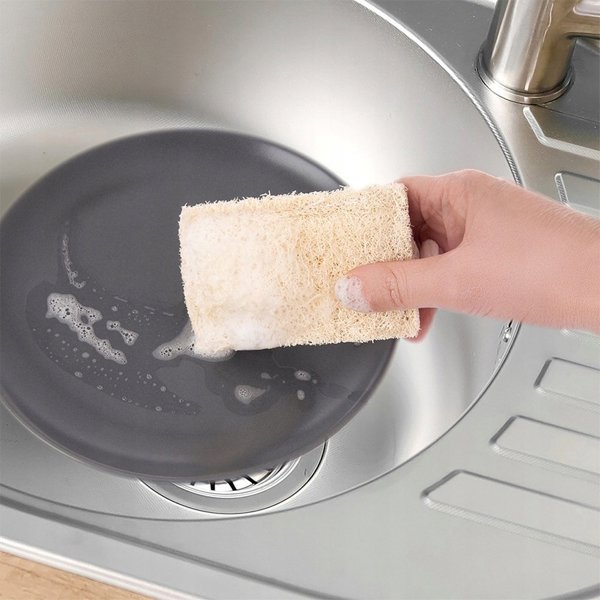Ultra Clean Σφουγγάρια Κουζίνας EKO, Βιοδιασπώμενα από Κυτταρίνη και Luffa, 2 Τεμάχια