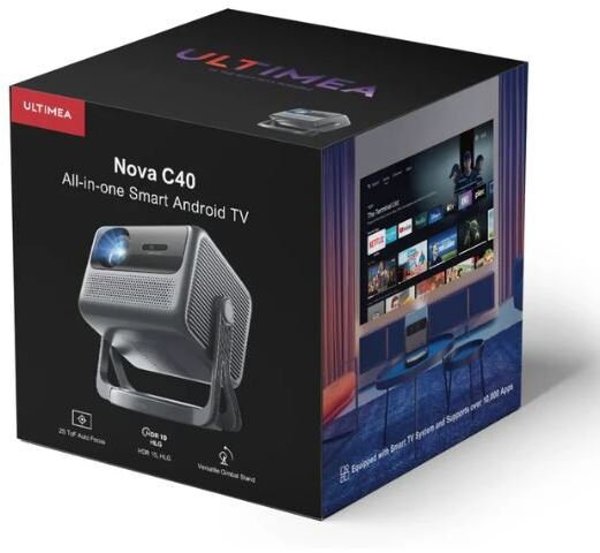 Ultimea Nova C40 Προβολέας κοντινής ρίψης 600 ANSI lumen LCD 4K (4096x2400) Ασημί