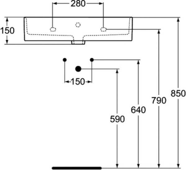 Umywalka Ideal Standard Strada 60cm (K077801)