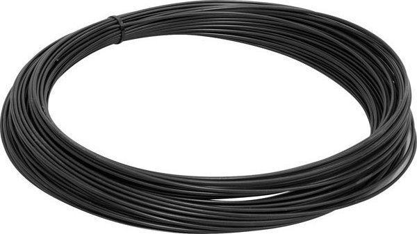 UN DRUT OCYNKOWANY POKRYTY  PCV. 3.0*3.8MM CZARNY