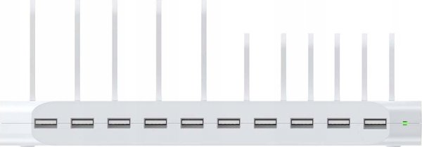 Unitek Σταθμός Φόρτισης 10xUSB 2.4A 60W, Λευκός