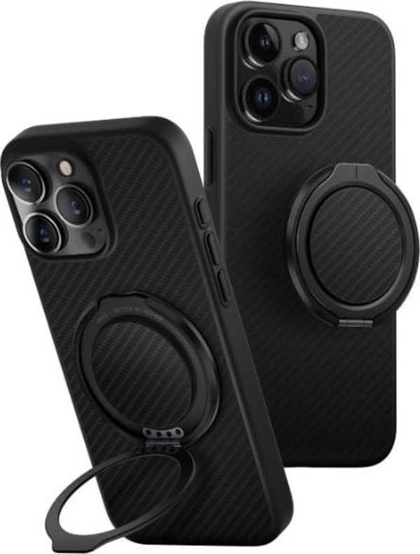 UNIQ Keva Air iPhone 16 Pro 6.3" Θήκη Φόρτισης Magclick Μαύρο/Carbon Black