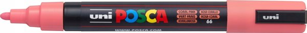 Μαρκαδόρος Uni Posca PC-5M, για Κάθε Επιφάνεια, 1.8-2.5mm, Κοραλί