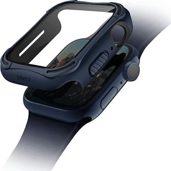 UNIQ Θήκη Torres για Apple Watch Series 4/5/6/SE 40mm, Προστασία 3 Επιπέδων με Screen Protector, Μπλε (Navy)