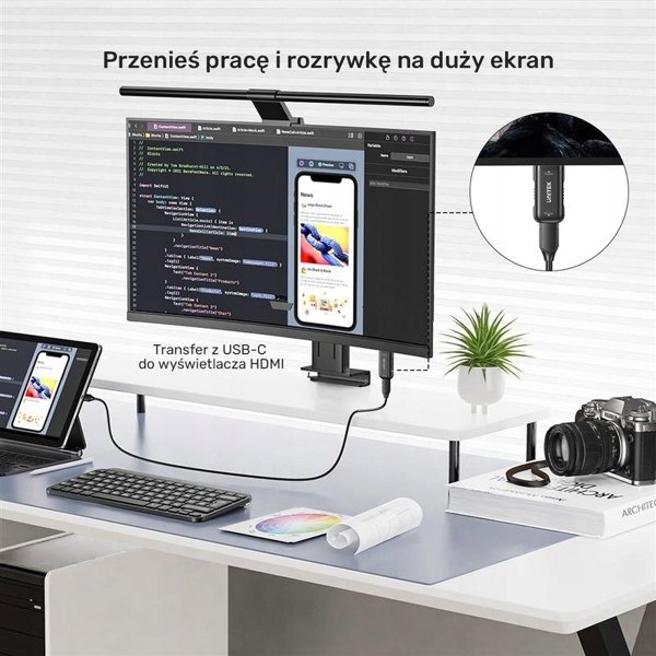 Unitek Adapter USB-C do HDMI 4K@60Hz