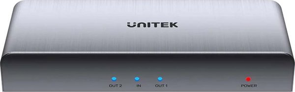 Unitek HDMI Splitter 1 In 2 Out 4K UHD, Διαχωριστής Σήματος HDMI