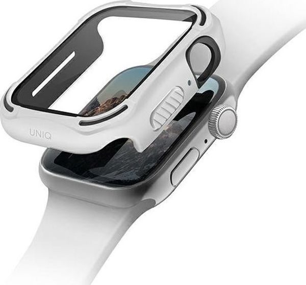 Θήκη UNIQ Torres για Apple Watch Series 4/5/6/SE 40mm, Ανθεκτική Προστασία 3 Επιπέδων με Screen Protector, Λευκό