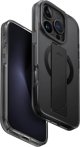 UNIQ Heldro Max iPhone 16 Pro 6.3" Θήκη Φόρτισης Magclick Μαύρο/Καπνός Ατμού