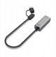 Unitek Hybrydowy adapter USB-C/USB-A do sieci Gigabit Ethernet 2,5G