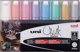 UNIBALL Uni-Ball PWE-8K, Πράσινο, Ανοιχτό Μπλε, Πορτοκαλί, Ροζ, Κόκκινο, Βιολετί, Λευκό, Κίτρινο, Λοξό, 8 τεμ.