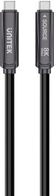Unitek Καλώδιο USB-C σε USB-C Οπτικής Ίνας, 10Gbps, PD60W, 8K@30Hz, 15m