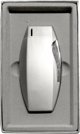 Unilight Μεταλλικός Αναπτήρας OVAL Satin Chrome, Σετ με Κομψή Θήκη Δώρου