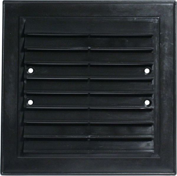 Unimet Πλεξούδα αερισμού 14x14 βιδωτή, μαύρη