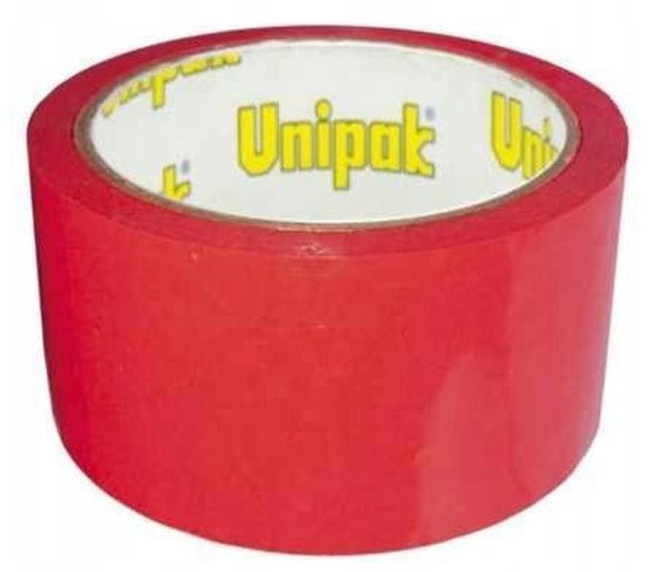 Unipak Ταινία Duct Tape Μόνωσης, Κόκκινη, 48mm x 0.17mm x 50m, 1202650-E