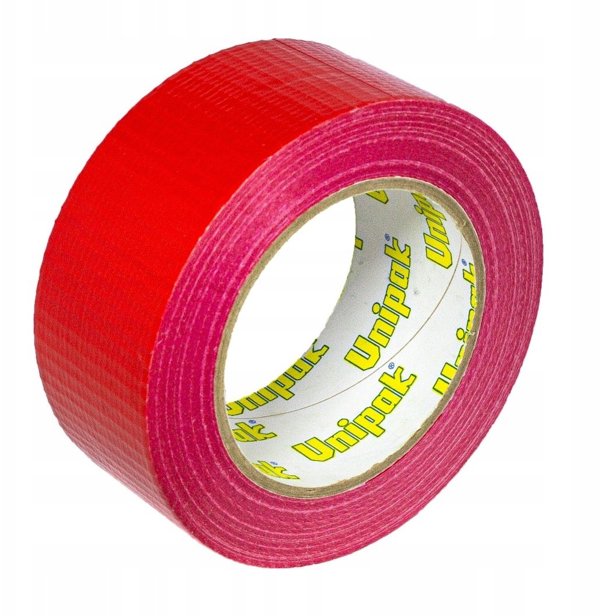 Unipak Ταινία Duct Tape Μόνωσης, Κόκκινη, 48mm x 0.17mm x 50m, 1202650-E