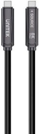 Unitek Καλώδιο USB-C σε USB-C, 10Gbps, PD 60W, 8K@30Hz, 5m