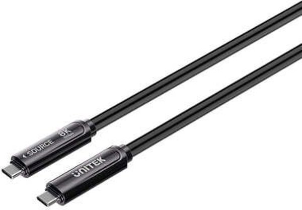 Unitek Καλώδιο USB-C σε USB-C, 10Gbps, PD 60W, 8K@30Hz, 5m