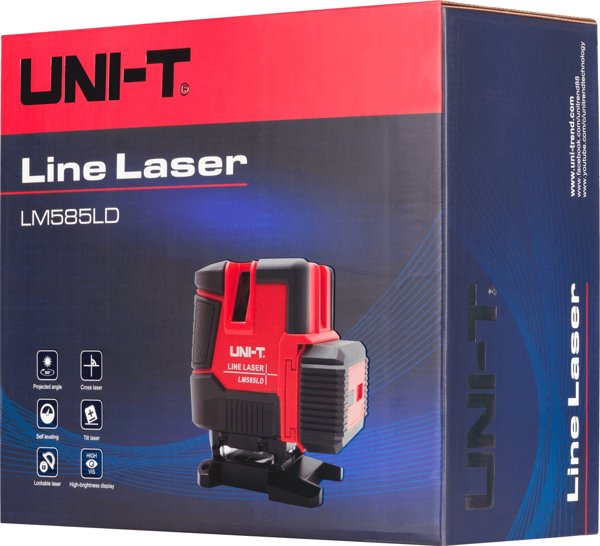 Uni-T Λέιζερ Διασταυρούμενων Γραμμών LM585LD, Πράσινη Δέσμη 360°